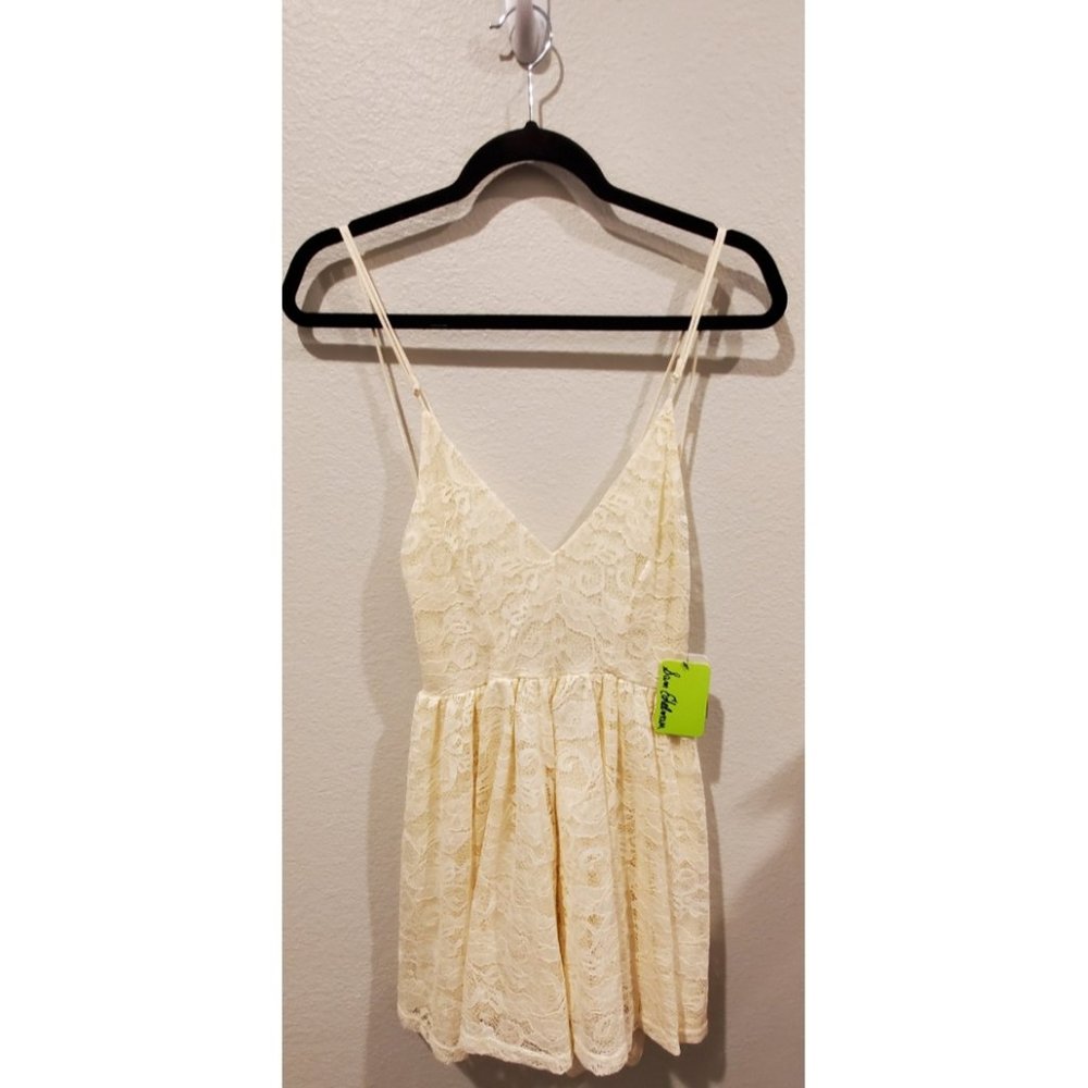 SAM EDELMAN Ivory Lace Mini Romper - Picture 3 of 6